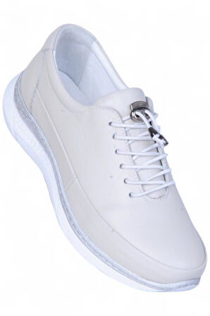 Missmama 007 Gri Kadın Hakiki Deri Casual Ayakkabı