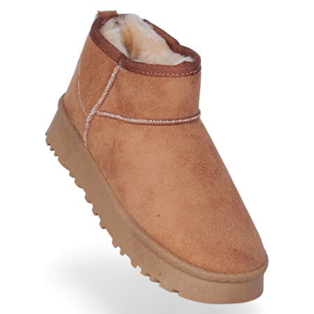 Skuaıter Rida Taba Kadın İçi Kürklü Düz Bot