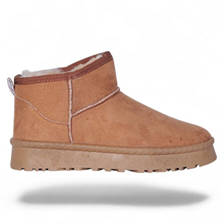 Skuaıter Rida Taba Kadın İçi Kürklü Düz Bot