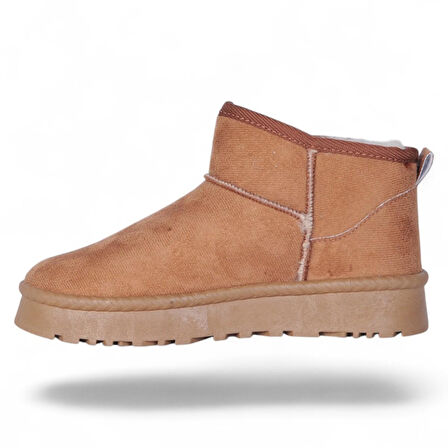 Skuaıter Rida Taba Kadın İçi Kürklü Düz Bot