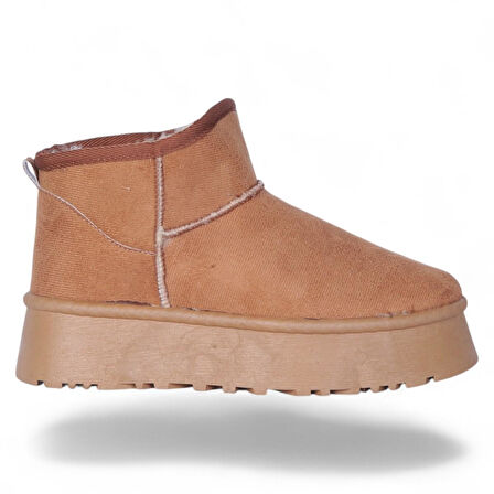 Skuaıter Tinsa Taba Kadın İçi Kürklü Düz Bot