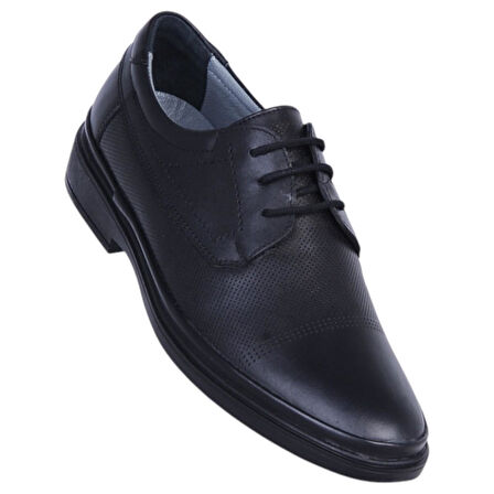 Baloğlu 71 Siyah Lz Kauçuk %100 Deri Erkek Klasik Ayakkabı