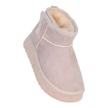 Skuaıter Garf Vizon Kız Çocuk İçi Kürklü Düz Bot