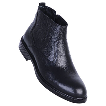 Censay 185 Siyah Zigana Erkek %100 Deri Kürklü Bot