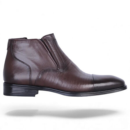 Censay 137 Kahve Antik Erkek %100 Deri Kürklü Bot