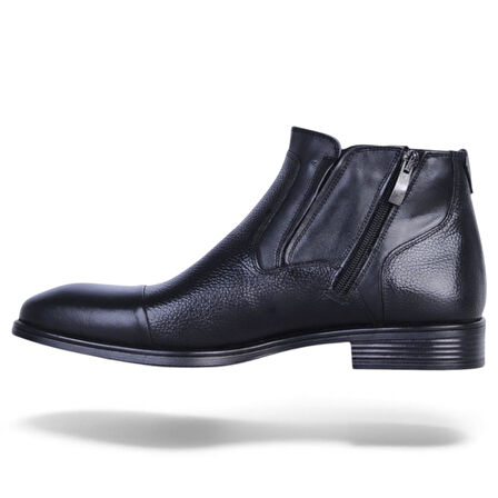 Censay 137 Siyah Garne Zigana Erkek %100 Deri Kürklü Bot