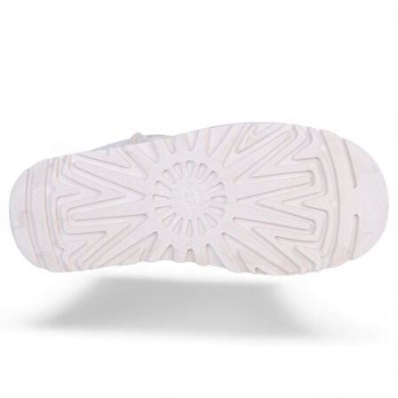 Skuaıter Rida Bej Kadın İçi Kürklü Düz Bot