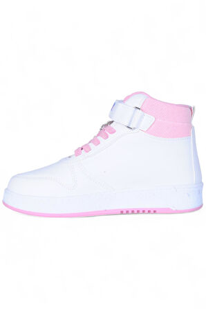 Prokids 4444 Beyaz Cırtlı Boğazlı Kız Çocuk Spor Ayakkabı