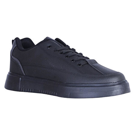 Luttoon Prt-4302 Siyah Cilt Erkek Sneaker Ayakkabı