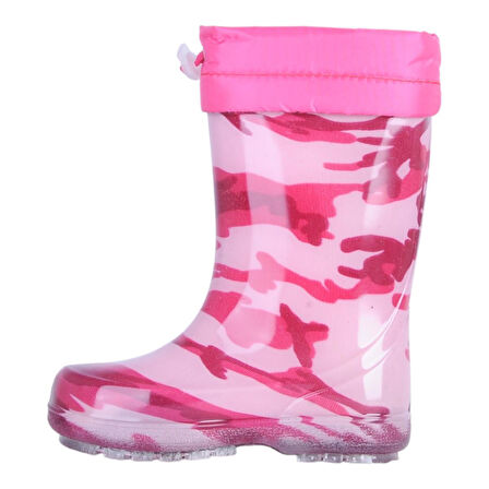 Serabian Pf-580 Kmf Pembe Kürklü Kız Çocuk Çizme Bot Ayakkabı