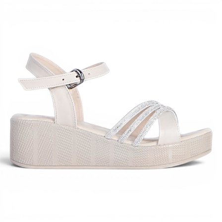 Byn Ayışığı By33 Krem Kadın 7 Cm Topuklu Sandalet