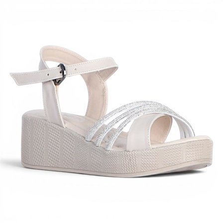 Byn Ayışığı By33 Krem Kadın 7 Cm Topuklu Sandalet