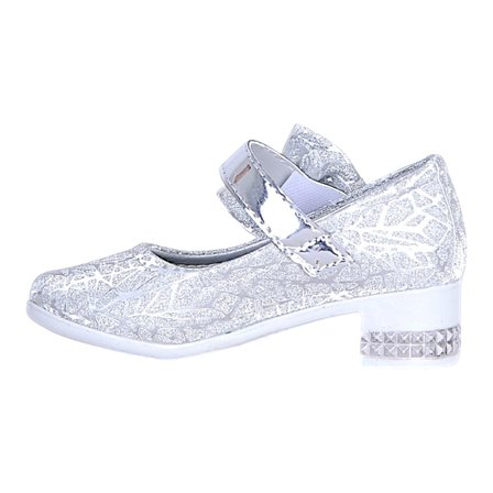 Herbebe 355 Gümüş Kız Çocuk 5Cm Topuklu Ayakkabı