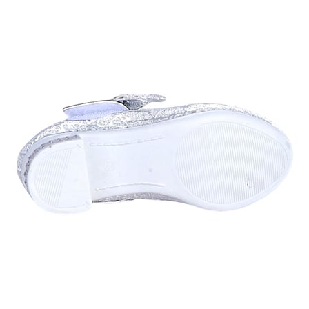 Herbebe 355 Gümüş Kız Çocuk 5Cm Topuklu Ayakkabı