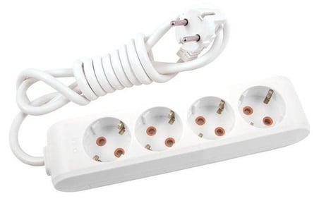 Viko Multi-Let 4'lü Topraklı Grup Priz 3 Metre Çocuk Korumalı