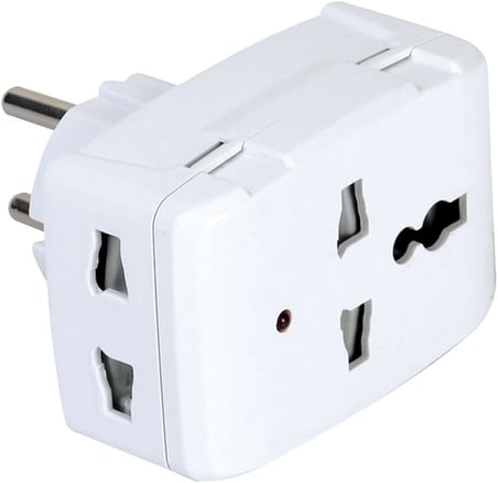 Universal Priz Çevirici Dönüştürücü, Işıklı Çok Amaçlı Golyat Fiş, AB (Europlug), ABD (NEMA), İngiltere, Avustralya-Çin, 110-250V AC geniş voltaj aralığı ve 13A-250W yük kapasitesi
