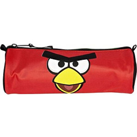 Angry Birds Lisanslı Kırmızı Tek Bölmeli Kalem Çantası , Kalemlik, Kalem Kutusu