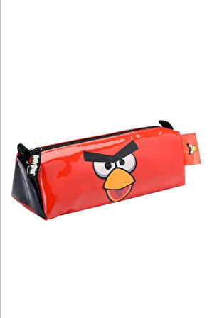 Angry Birds Lisanslı Kırmızı Tek Bölmeli Kalem Çantası , Kalemlik, Kalem Kutusu