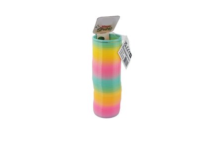 Gökkuşağı Renkli Uzun Boy Sert Plastik Stres Halkası, Rainbow Stres Yayı, El-Göz Koordinasyon Yayı 16CM