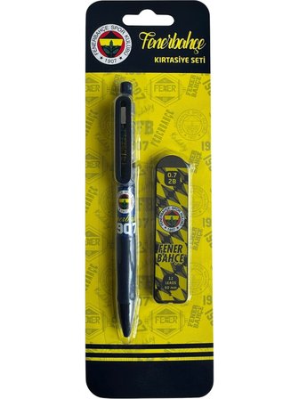 Fenerbahçe Lisanslı Versatil Kalem ve Yedek Uç Seti 0.7 mm – Okul ve Ofis Kırtasiye Ürünü, Fenerbahçe Logolu Taraftar