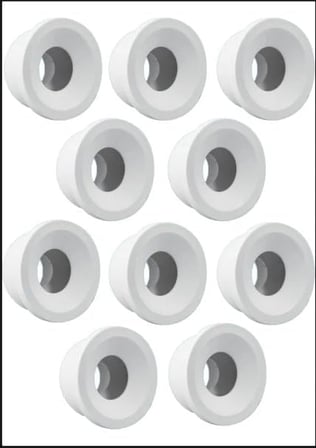 10 Adet - Adaptör Conta, Lavabo Koku Giderici Tıkaç, Kamakas Conta Ø 50 mm