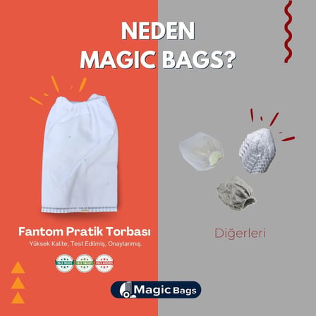 Fantom Pratik Süpürge Uyumlu Kese Toz Torbası 10'lu Paket