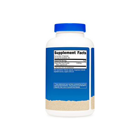 Beet Root 2400mg, 180 Capsules - CCOF Certified Made with Organic Beet Root, Superfood