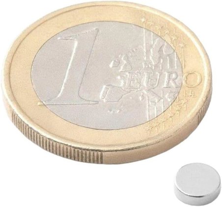 Dünya Magnet 20 Adet - Yuvarlak Neodyum Mıknatıs, 5X2 Mm, Güçlü Magnet, N35 Kalite