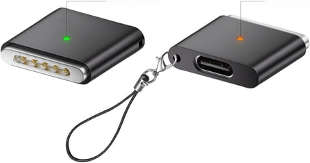 Type-C to MagSafe 3 İle Uyumlu Dönüştürücü | 140W Hızlı Şarj Destekli | MacBook İle Uyumlu Çevirici Gri SF-3