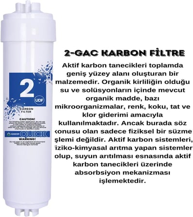 Ihlas Aura Cebilon Plus Uyumlu 12 Inç Inline 5'li Membranlı Filtre Seti (Dirsek Hediyeli)