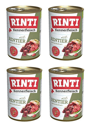 Rinti Geyik Etli Gurme Köpek Konservesi 400 Gr. X 4 Adet
