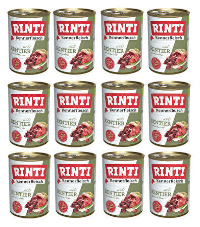 Rinti Geyik Etli Gurme Köpek Konservesi 400 Gr. X 12 Adet