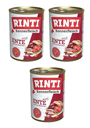 Rinti Ördekli Gurme Köpek Konservesi 400 Gr. X 3 Adet