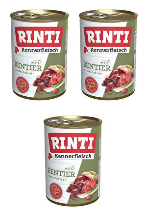 Rinti Geyik Etli Gurme Köpek Konservesi 400 Gr. X 3 Adet