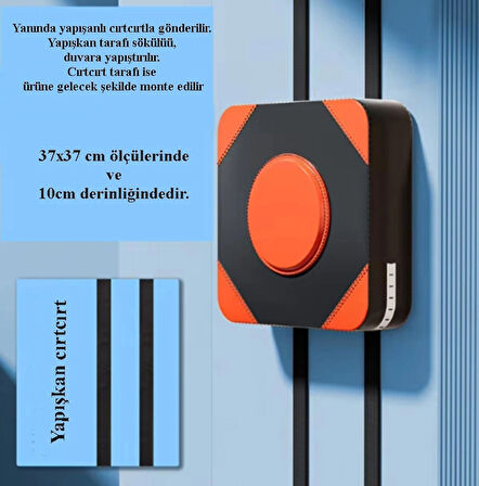 Boks Egzersiz Aleti - Duvar Boks Makinesi Pedi  - Boks Eğitim Süngeri  ( Cırt Cırtlı + Yapışkanlı )