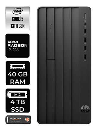 HP PRO TOWER 290 G9 i5 13500 40GB RAM 4TB SSD RX550/4GB W11HOME 8T2W9ES MASAÜSTÜ PC & PER4 BELLEK