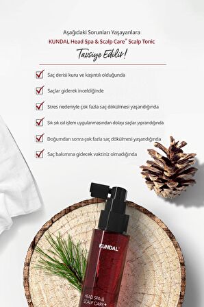 Kafein İçerikli Dökülme Karşıtı Saç Derisi Güçlendirici Tonik Kundal Scalp Tonic 100ml
