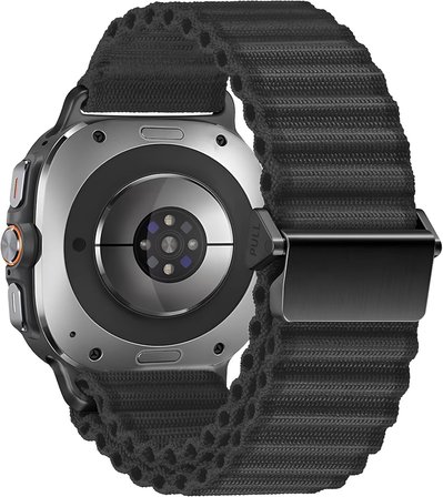 Samsung Galaxy Watch Ultra 47mm ile Uyumlu Delikli Model Trail Loop Yumuşak ve Hafif Kumaş Kordon