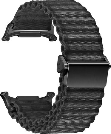 Samsung Galaxy Watch Ultra 47mm ile Uyumlu Delikli Model Trail Loop Yumuşak ve Hafif Kumaş Kordon