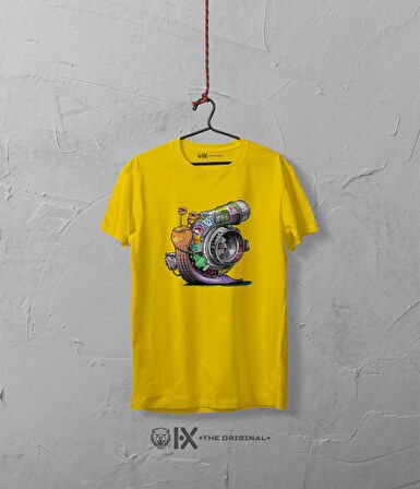 Turbo Salyangoz Baskılı Oversize Tshirt