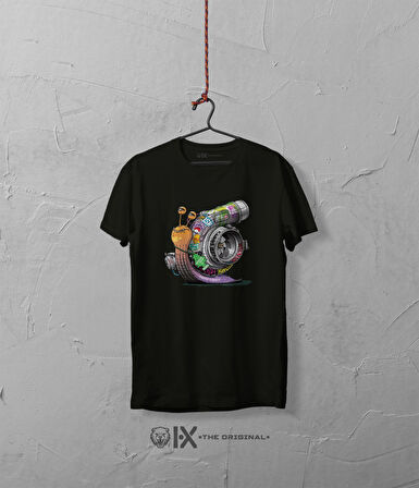Turbo Salyangoz Baskılı Oversize Tshirt