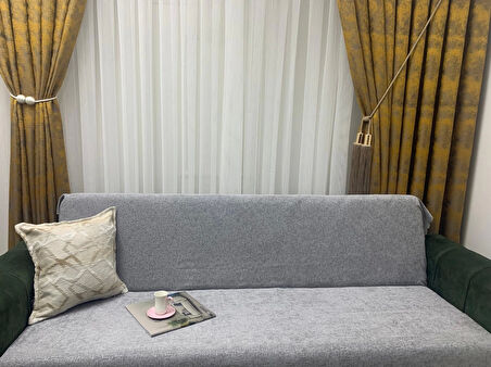 NİVEMESHOME ÇEKYAT ÖRTÜSÜ GRİ