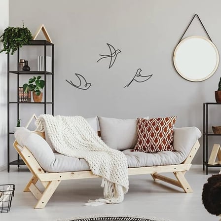 Dekoratif Ahşap Modern Üçlü Kuş Duvar Süsü Duvar Dekor, Tablosu