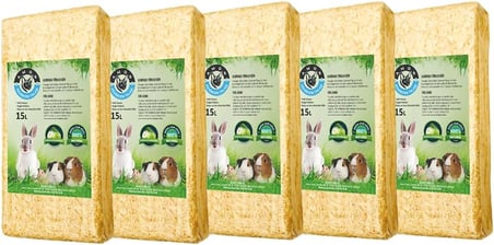 Doğal Elma Aromalı Kemirgen Talaşı 5'Li 15 Lt.