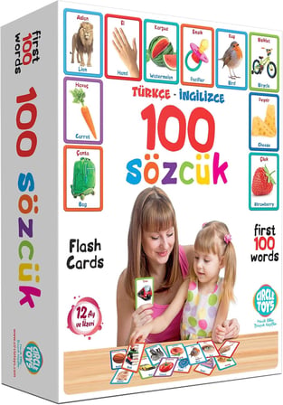 Circle Toys CRCL006 100 Sözcük, Çok Renkli