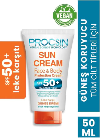 Güneş Kremi Face SPF 50+ 50 ML Mini Boy