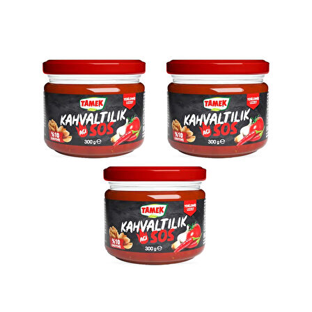 Tamek Kahvaltılık Acı Sos 300 gr x 3 Adet