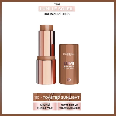 L'Oreal Cosmetics Lumi Bronzlaştırıcı Stick - 110 Toasted Sunlight