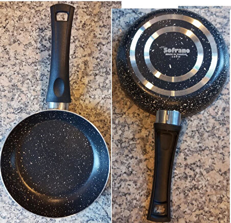 Granit Kaplama 18 cm tava yanmaz yapışmaz ekonomik ev öğrenci Tavası