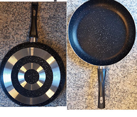 Granit Kaplama 26 cm tava yanmaz yapışmaz ev öğrenci Tavası